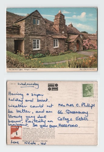Vintage postcard the old post - postcard,