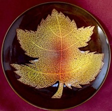 1970'S POOLE POTTERY AEGEAN LEAF 8" PLATE SHAPE 3 LESLIE ELSDEN