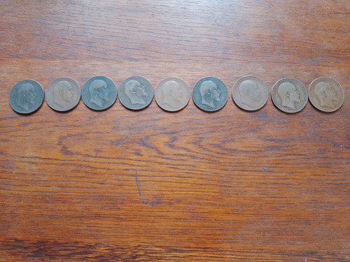 Edward vii penny - vii, coins