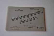 Mann`s Patent Steam Cart &