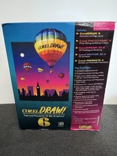 Rare Corel Draw 6 For Windows 95 Complete With Manual And Extras