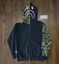 Bape Shark Hoodie Half Camo