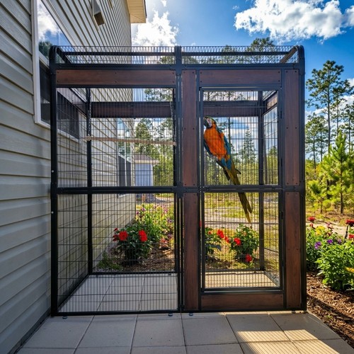Extra large metal aviary - large,