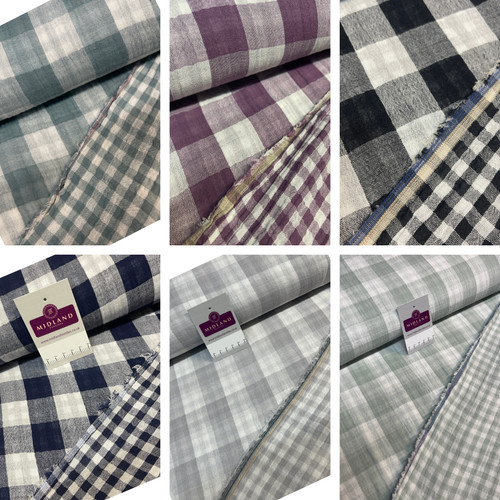 Double sided gingham woven - sided,