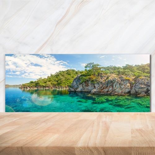 Kitchen glass splashback - kitchen,