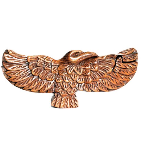 Handmade wooden eagle - eagle, puzzle