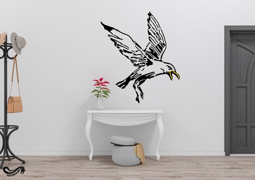 Banksy seagull sticker - banksy,