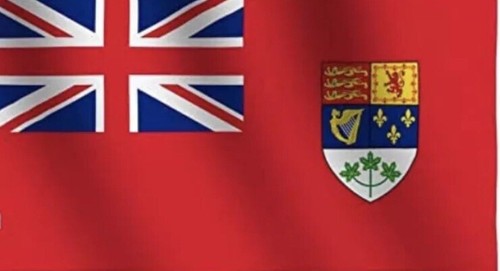 Canada old canadian flag - old,