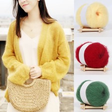 25g/roll Angora Mohair Cashmere Crochet Thread Knitting Wool Yarn Soft Shawl UK
