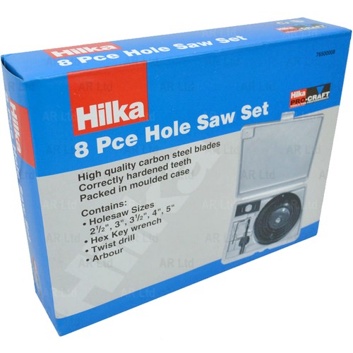 Hilka holesaw set 8pc round - hilka,