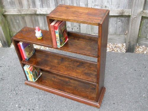 Antique deco oak bookcase - antique,