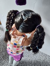 Our Generation Doll  frederika With Black Long Hair four platts 18 "