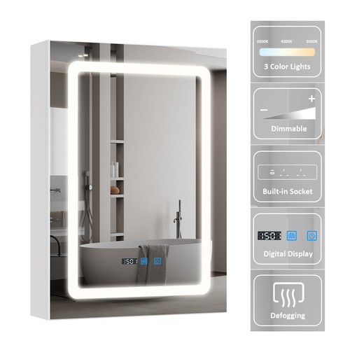 Led bathroom mirror cabinet - led,