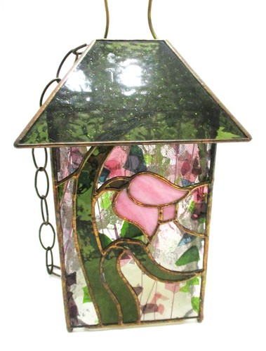 Leaded stained glass hanging - leaded,