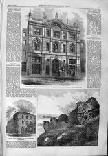 Original Old Antique Print