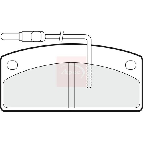 Apec front brake - set, fits