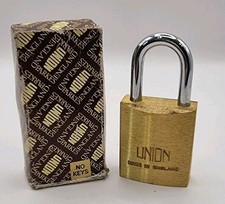 Vintage Union Padlock Brass