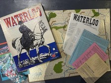 Vintage Avalon Hill Waterloo Board Game Complete Napoleonic Strategy Game VGC