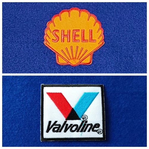 Pair motor racing patches - a,
