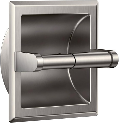 Recessed toilet paper - toilet,