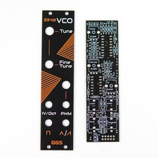 3340 Mini VCO / PCB +Front Panel / DIY / Eurorack / Analog / Modular Synth / GGS