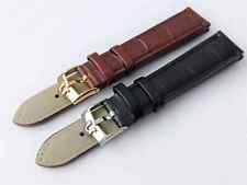 New Men's 18mm Genuine Leather Gents Watch Strap Black Brown For Omega Watch