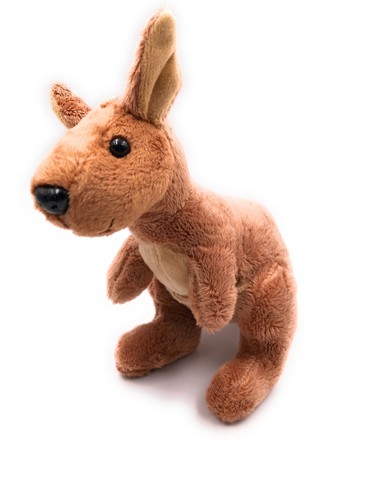 Plush toy kangaroo brown - kangaroo,