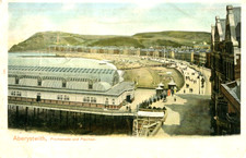 1904 postcard Promenade and Pavilion ABERYSTWYTH Cardiganshire