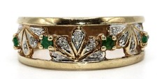 Vintage 9ct Gold, Emerald &