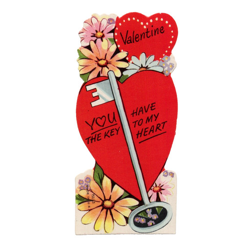 Vintage valentine card - valentine,
