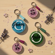 Resin Personalised Keychains