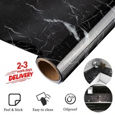 Self Adhesive Kitchen Worktop Covering Vinyl Wrap Cupboard Door Marble Stickers