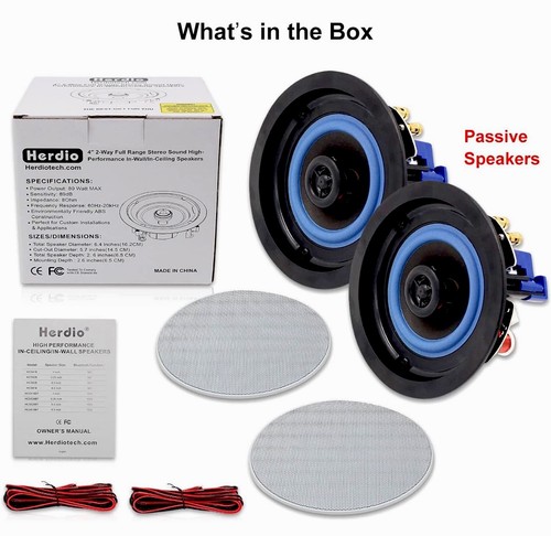 Ceiling speakers 160w pair - speakers,