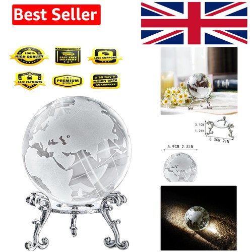 60mm crystal earth globe - 60mm,