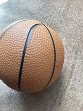 Small Orange Textured Inflatable Basketball Quality Kids Sports Toy