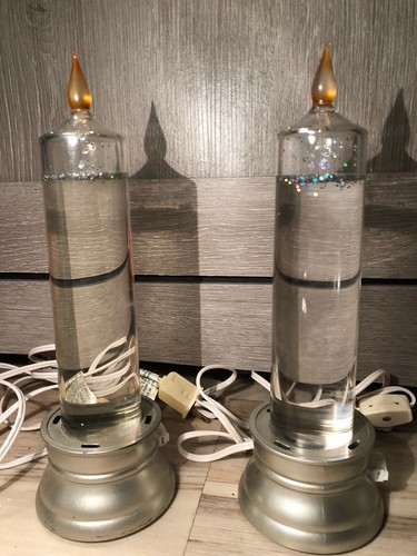 Vintage glitter light - glitter, lamp