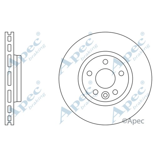 Brake discs vented - 2x, for