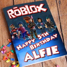 ROBLOX Personalised Birthday Card, Birthday Roblox Card, Kids Roblox Game Card