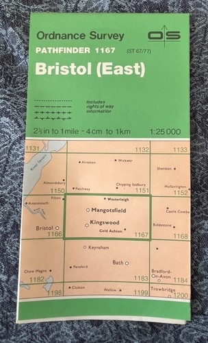 Vintage pathfinder map 1167 - vintage,