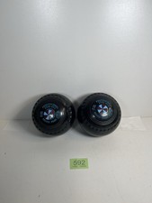 Drakes Pride Professional Bowls x 2 & Carry Case. Size 2H. Extra Heavy Black