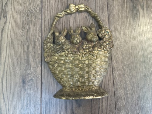 Vintage solid brass door stop - door,