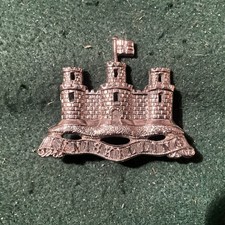 Large 6th Inniskilling  Badge - white metal - 56 mm  chromed  af9