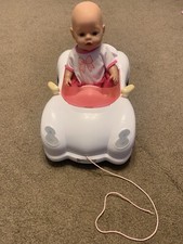 Baby Born Pull Along car & Baby Born Doll