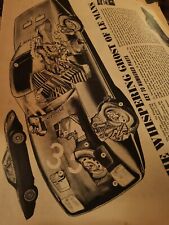 Sk123  Ephemera 1965 Folded Eagle Cutaway Rover Brm Sports Car Le Mans