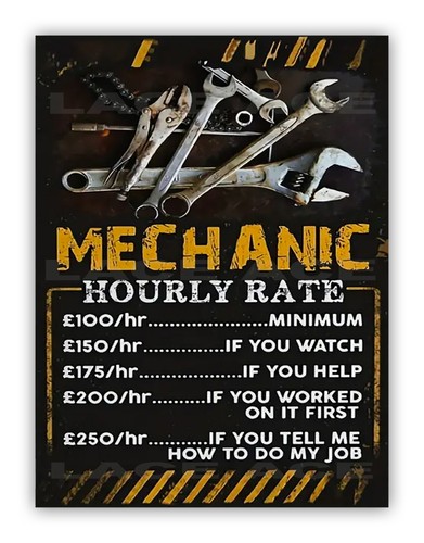 Funny mechanic hourly rate - "mechanic,