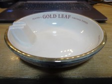 PAIR OF CERAMIC ASHTRAYS  GOLD