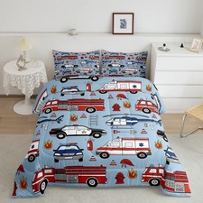 Cartoon Police Car Bedding Set