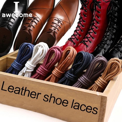 Waxed shoe laces - shoe, thin
