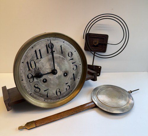 Antique wall clock movement - antique,