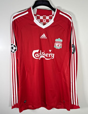 Liverpool FC Home Shirt 2006/08 Men’s Size XL Long Sleeve Red Adidas Gerrard 8
